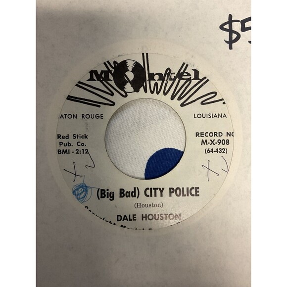 Other - Dale Houston ‎– (Big Bad) City Police 1961 Montel Louisiana Rock & Roll 45 B4